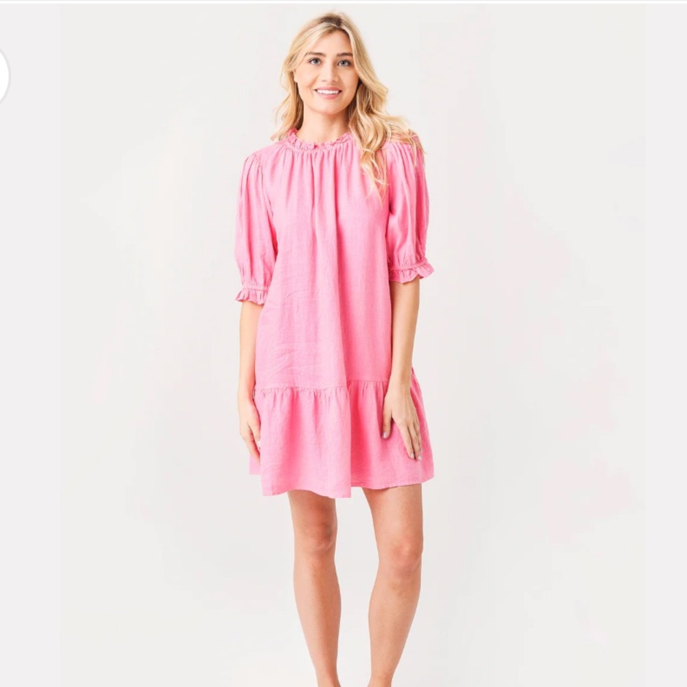 Velvet by Graham & Spencer Bernice Lt Pink Dress. - Picture 9 of 11
